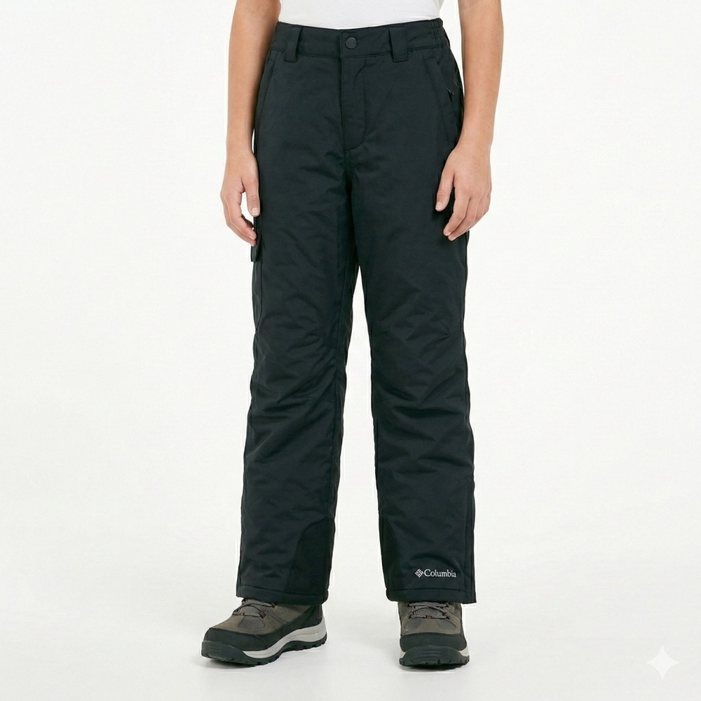 Columbia snow pants omni heat waterproof bugaboo kids xl black